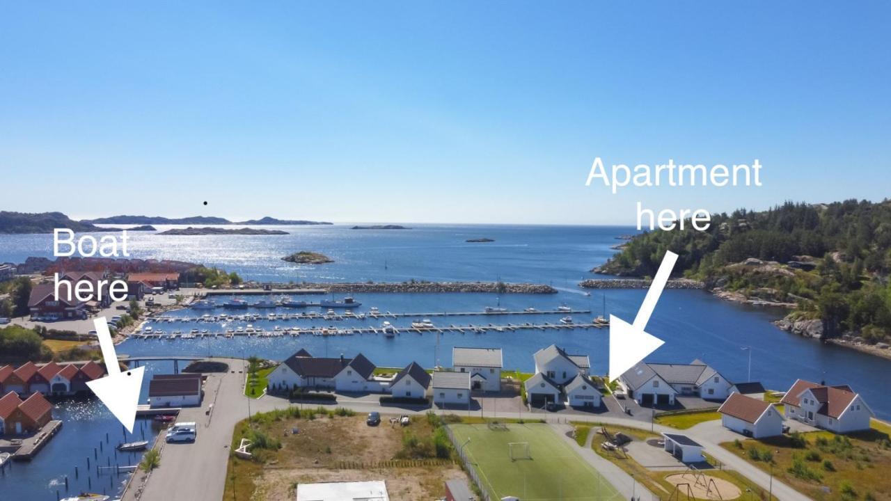 Apartment With Boat Spangereid Exteriör bild